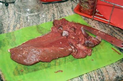 Raw moose whole